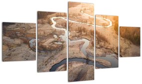 Obraz - Świt nad meandrami (125x70 cm)