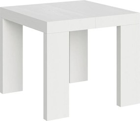 Stół rozkładany 90/246x90 cm Roxell frassino biała