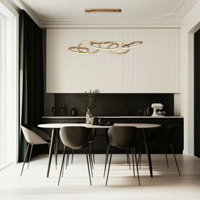 Lampa wisząca LED w kolorze złota Anneli – Candellux Lighting