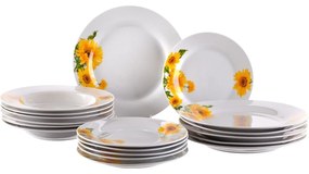 Banquet Sunny 18-częściowy zestaw talerzy