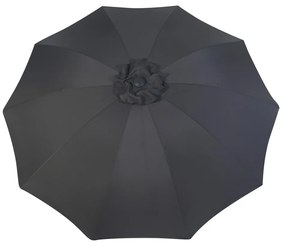 Ciemnoszary parasol ogrodowy ø 270 cm Roja – Rojaplast