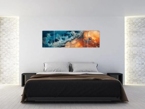 Obraz - Woda i ogień (170x50 cm)