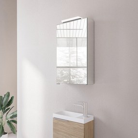 Szafka z lustrem NEO z oświetleniem LEDŁącznie z gniazdkiem - 40 cm - 1 drzwi