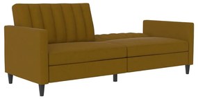 Żółta rozkładana sofa 86 cm Celine – Støraa