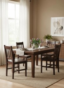 Zestaw 2 drewnianych krzeseł wenge G9-Z78