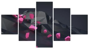 Obraz abstrakcji 3D (125x70 cm)