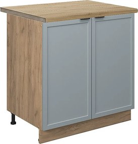 Szafka pod zlew jasnoniebiesko-szary 80x60x82 fame-line