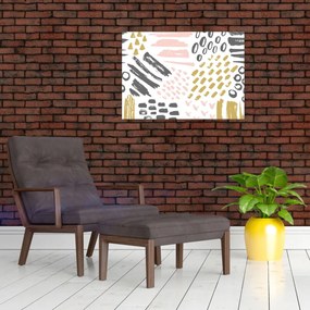 Obraz - Uderzenia abstrakcyjne (70x50 cm)