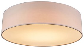 Lampa sufitowa różowa 40 cm z LED - Drum LED Nowoczesny Oswietlenie wewnetrzne