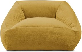 Żółty worek do siedzenia z imitacji futra Lilibet – Bobochic Paris