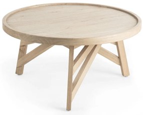 Stolik z drewna mindi Kave Home Thais, ø 80 cm