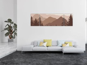 Obraz - Góry Brunatne N⁰2 (170x50 cm)