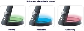 Czarna Nowoczesna Lampka Na Biurko Led H3-P60