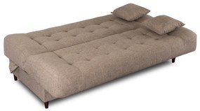 Sofa z Funkcją Spania NEPAL Wersalka Rozkładana Dwuosobowa Brązowa Nowoczesna do Salonu