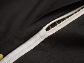 PrzytulneMieszkanie.pl PrzytulneMieszkanie.pl Pościel z mikrowłókna VISATA czarna Rozmiar pościeli: 70 x 80 cm | 140 x 200 cm