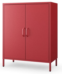Szafka z półkami VITO, 800 x 1015 x 400 mm, Modern: czerwona