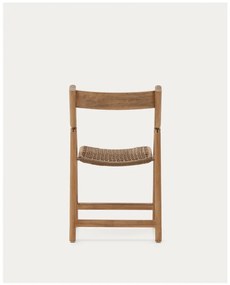 Brązowe drewniane krzesło ogrodowe Dandara – Kave Home