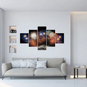 Obraz fajerwerków (125x70 cm)