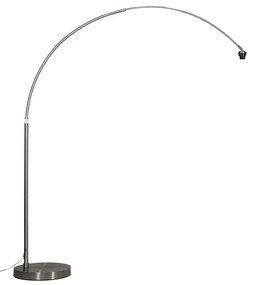 Luk Nowoczesna łukowa lampa stojąca ze stali regulowana bez klosza klasyczny/Antyczny Oswietlenie wewnetrzne