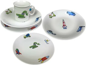 Thun 3-częściowy zestaw obiadowy dla dzieciAuto-Moto