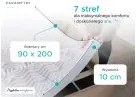 Piankowy materac DELUXE 80 x 200 cm Ochrona materaca: W TYM ochraniacz na materac