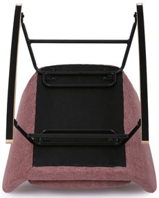 Fotel bujany PINK2, różowy