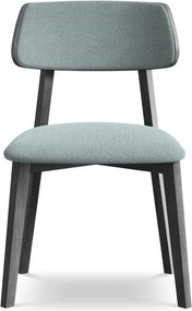 Niebieskie krzesło z litego drewna Niu – Makamii