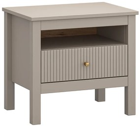Szafka nocna z szufladą w kolorze taupe - Envilo 10X
