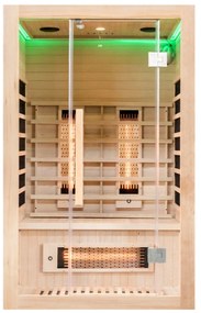 Sauna wewnętrzna niskotemperaturowa infrared na podczerwień 2 - 3 osobowa 120 x 105 CM