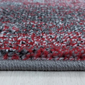 Dywan nowoczesny Ottawa fale czerwono-szare 80 cm x 250 cm