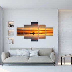 Obraz - żeglowanie na łodzi (125x70 cm)