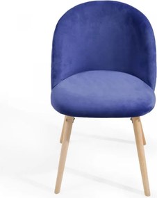 MIADOMODO Zestaw krzeseł do jadalni, kr. niebieski, 4 szt.