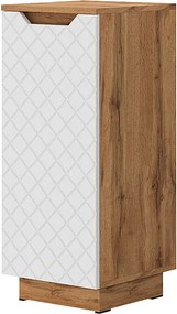 Szafka Midi dąb/biały ze strukturą płytek 33.4x35x81.9 lotta