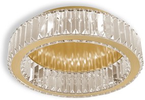 LAMPA KRYSZTAŁOWA PLAFON APP1720-C 40cm ZŁOTA SZCZOTKOWANA