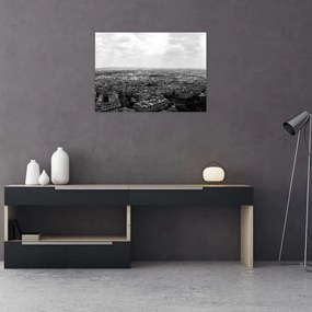 Obraz na szkle - Dachy domów w Paryżu (70x50 cm)