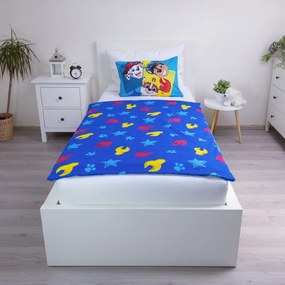 Niebieska bawełniana pościel dziecięca do łóżeczka 100x135 cm Paw Patrol "Pawsome days ahead" – Jerry Fabrics