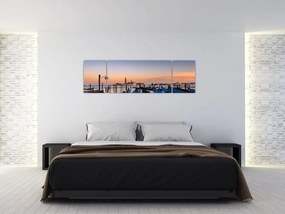 Obraz - włoskie gondole (170x50 cm)