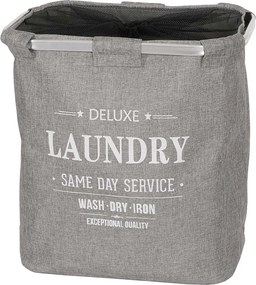 Kosz na pranie MCW-C34 z siatką 82l,  szary