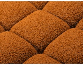 Pomarańczowy moduł sofy z materiału bouclé (prawostronny) Bellis – Micadoni Home