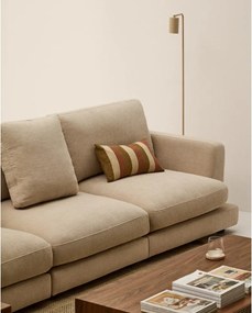 Beżowa sofa z tkaniny szenilowej 300 cm Gala – Kave Home