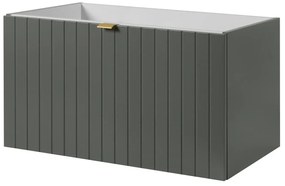 Szafka pod umywalkę HARMO 80 cm szaro-zielony półmat KROFAM