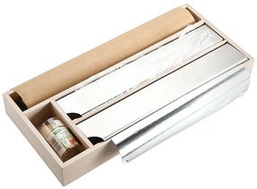 Dyspenser do folii spożywczej i papieru, bambus, 42 x 19 cm