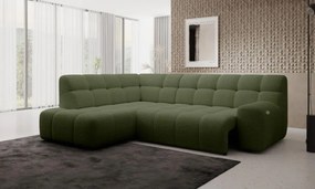 Narożnik COCOON L z elektryczną regulacją siedziska Lewostronny w tkaninie JAGUAR 12