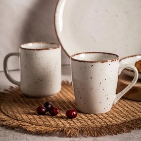 Altom Porcelanowy kubek Reactive Ivory, 380 ml