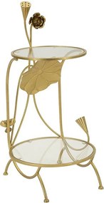 Stolik Kawowy VKH803, Złoto, 40x40x78 cm, Kendra Home
