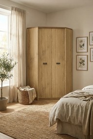 Szafa narożna w stylu loft dąb cremona + dąb lefkas R9-M73