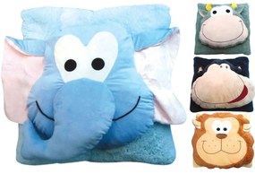 Poduszka dziecięca CUDDLI FRIENDS 70x70 cm pluszowa - więcej kolorów Kolor: Ciemnoniebieski