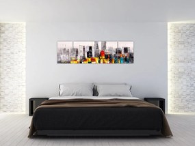 Obraz - Obraz przedstawiający duże miasto (170x50 cm)