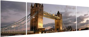Obraz - Tower Bridge nocą (170x50 cm)