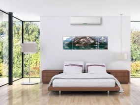 Obraz górskiego jeziora (170x50 cm)